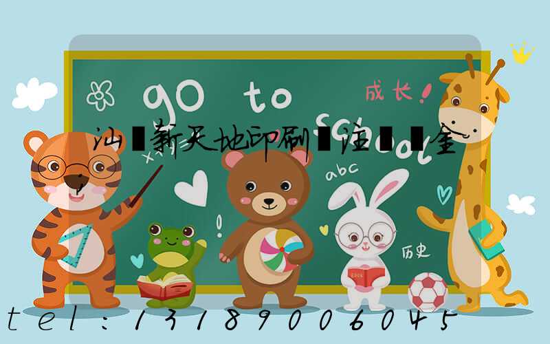 汕頭新天地印刷廠注冊資金