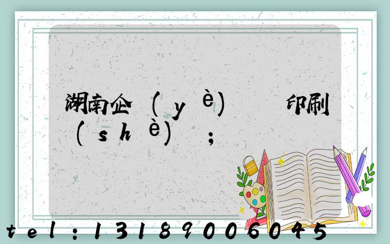 湖南企業(yè)畫冊印刷設(shè)計