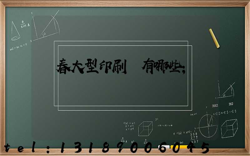 長春大型印刷廠有哪些