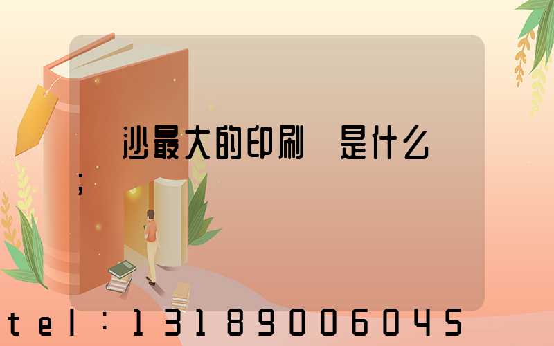 長沙最大的印刷廠是什么廠