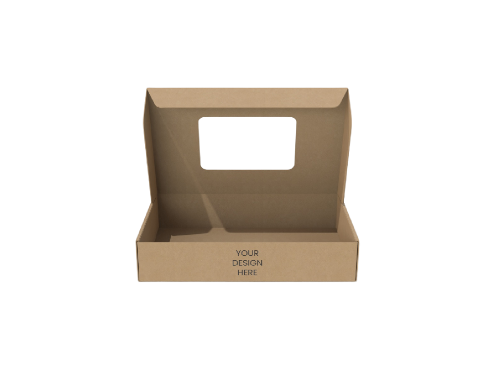 化妝品包裝盒定制需求分析-開窗無插舌飛機(jī)盒型設(shè)計(jì)結(jié)構(gòu)圖